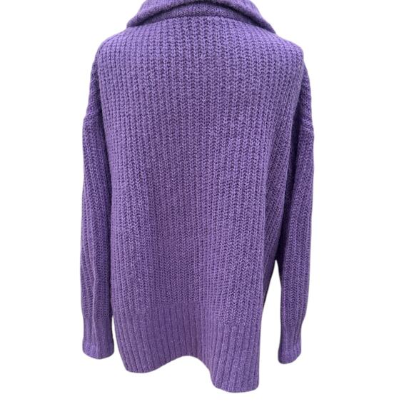 A.L.C. Everett Half-Zip Sweater in Purple - Picture 3 of 9